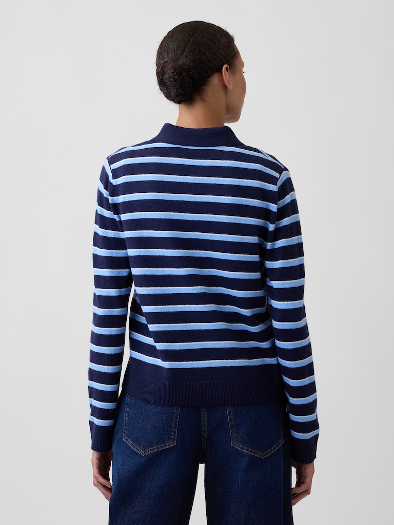 CashSoft Relaxed Polo Sweater