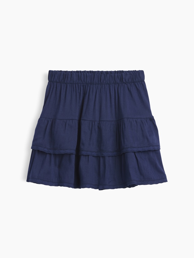 Kids Pull-On Tiered Skirt