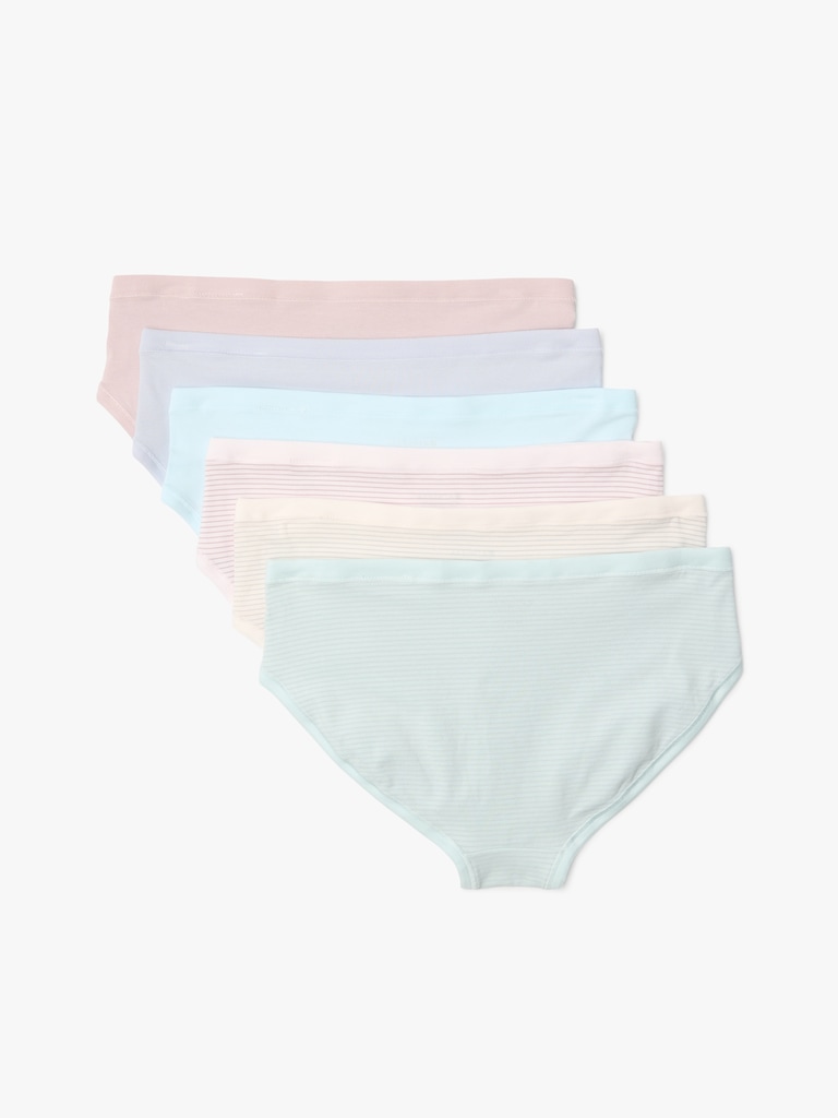 Athleta Girl Right Moves Cotton Bikini Underwear 6-Pack