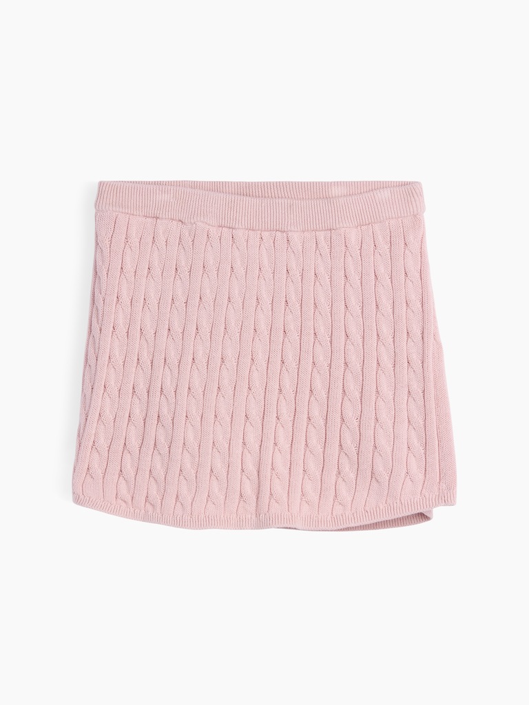 Kids Cable-Knit Sweater Skort