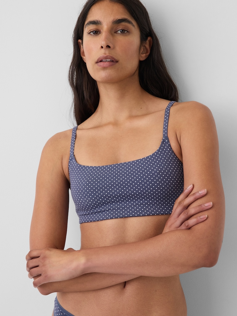 Softest Organic Stretch Cotton Scoop Bralette