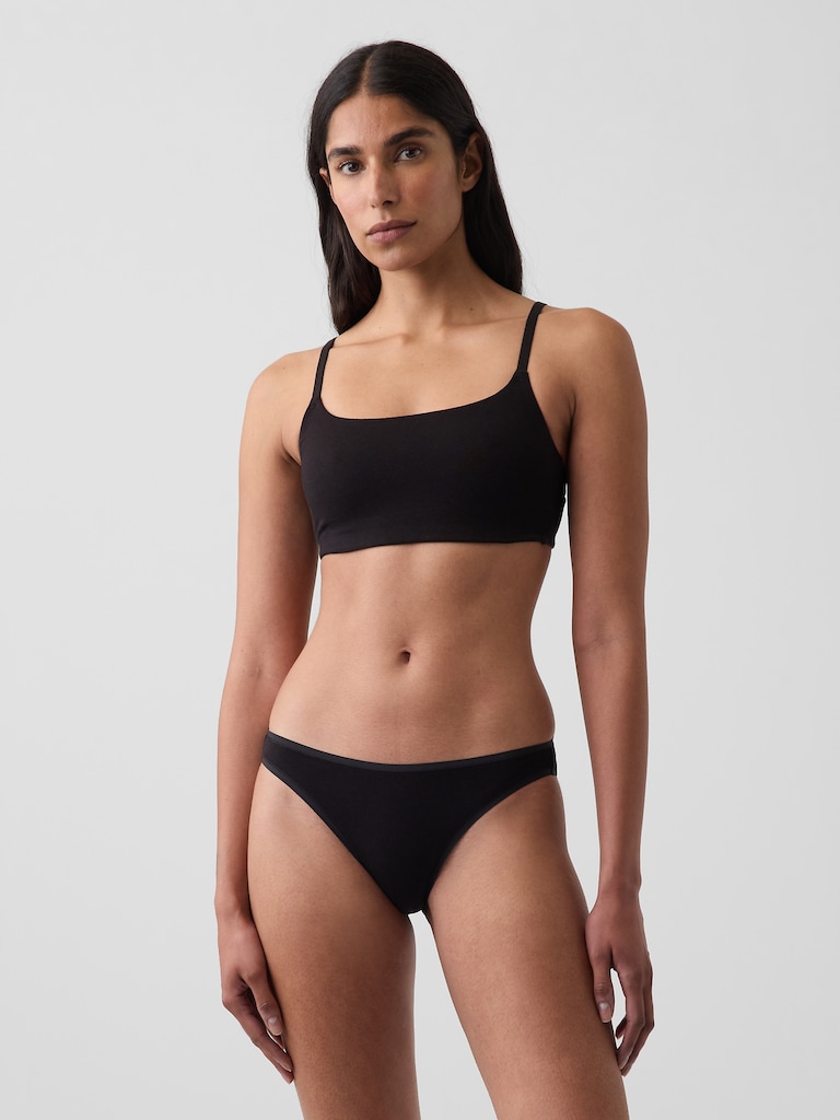 Softest Organic Stretch Cotton Scoop Bralette