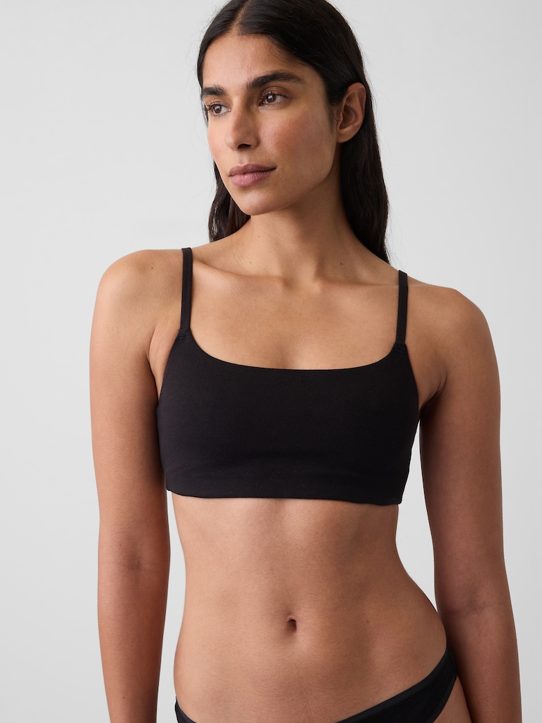 Softest Organic Stretch Cotton Scoop Bralette