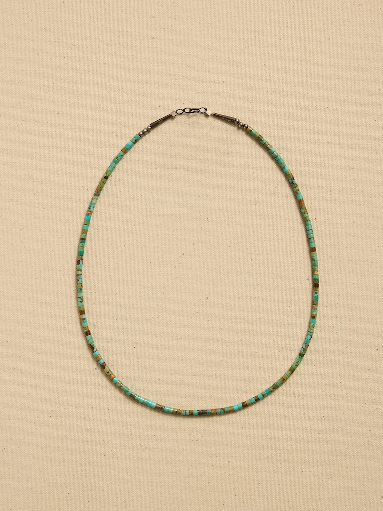 Archive Dainty Turquoise Beaded Necklace