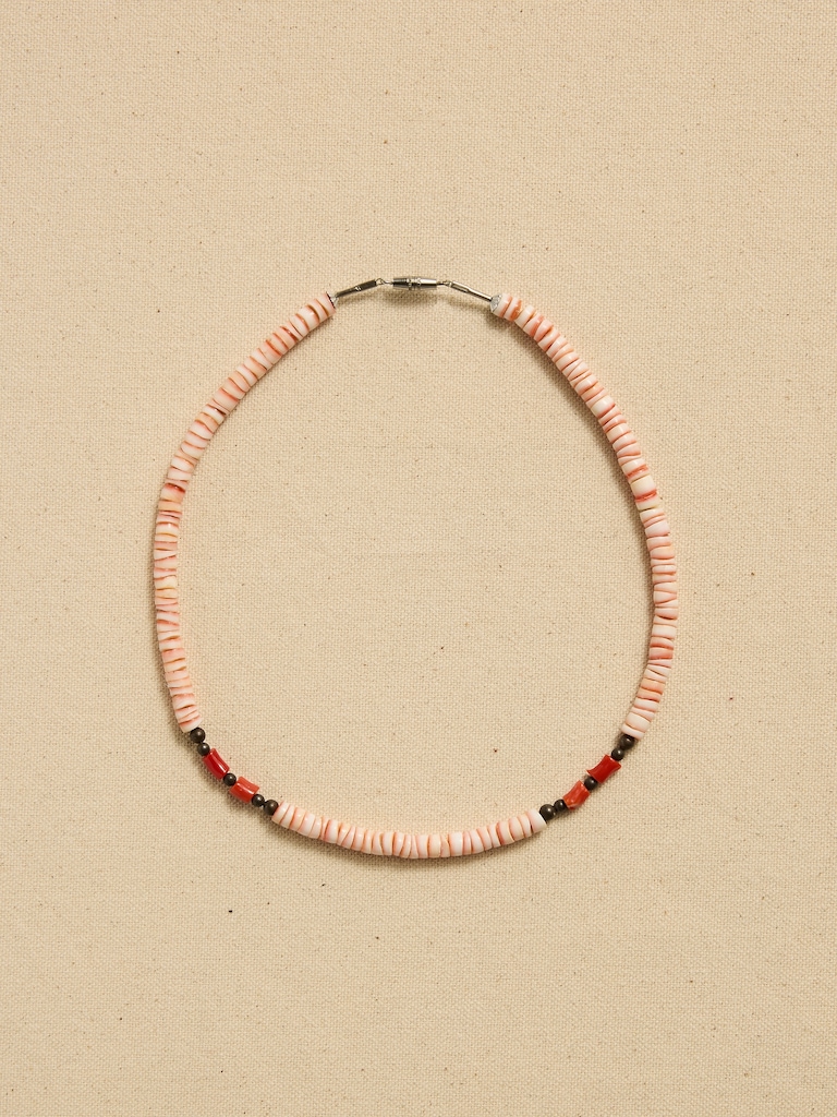 Archive Mixed Pink Beaded Choker Necklace
