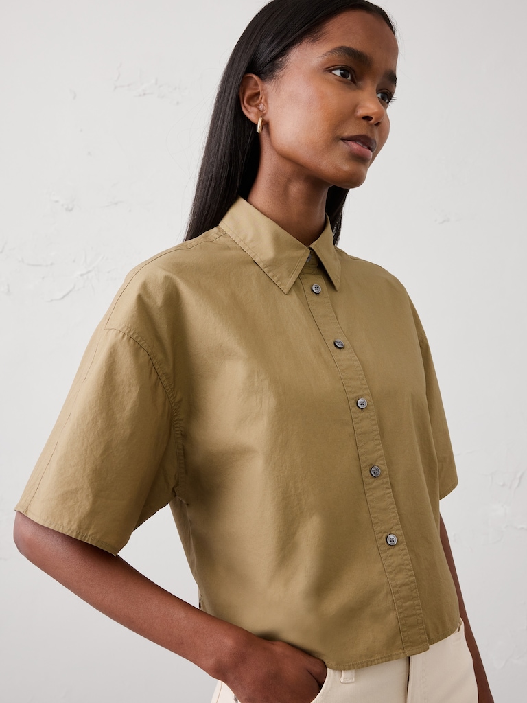 Boxy Cropped Shirt