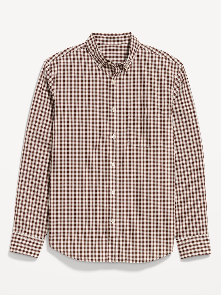 Classic Fit Everyday Plaid Poplin Shirt