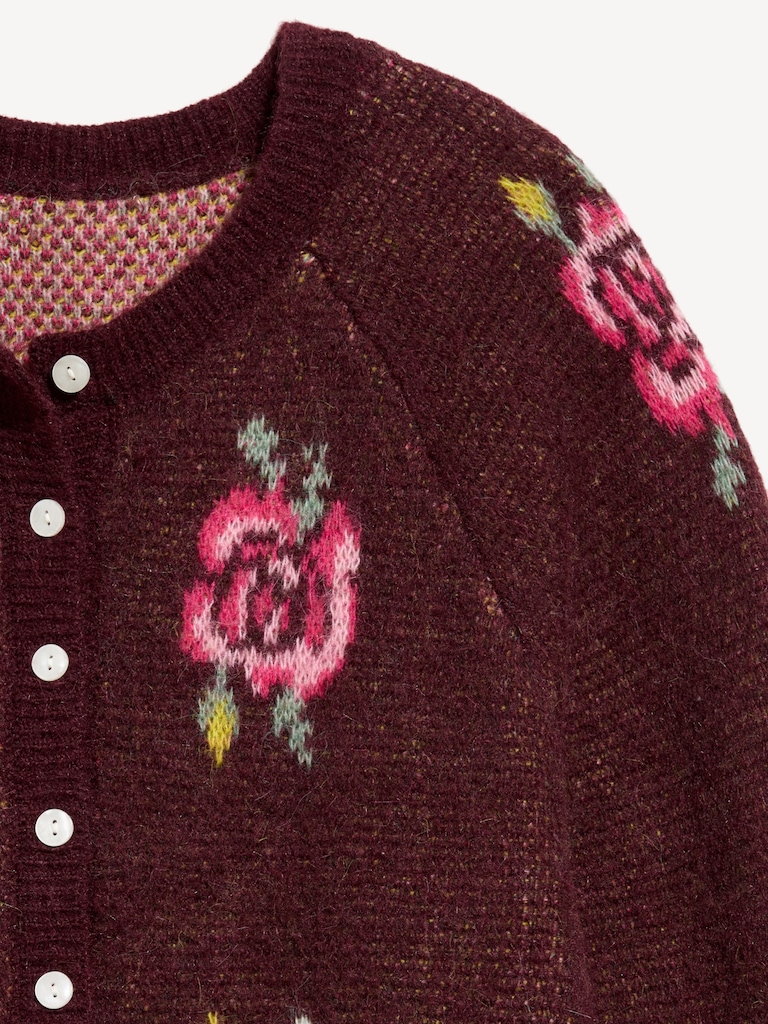 Slouchy Crew-Neck Cardigan