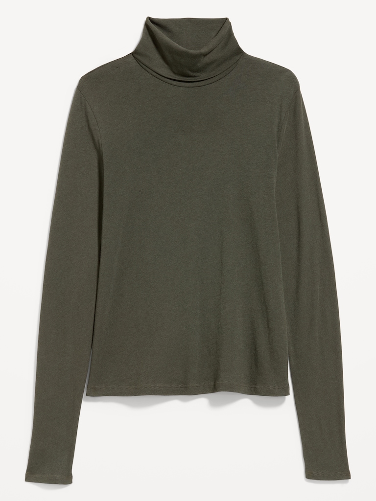 Slim-Fit Ribbed Turtleneck