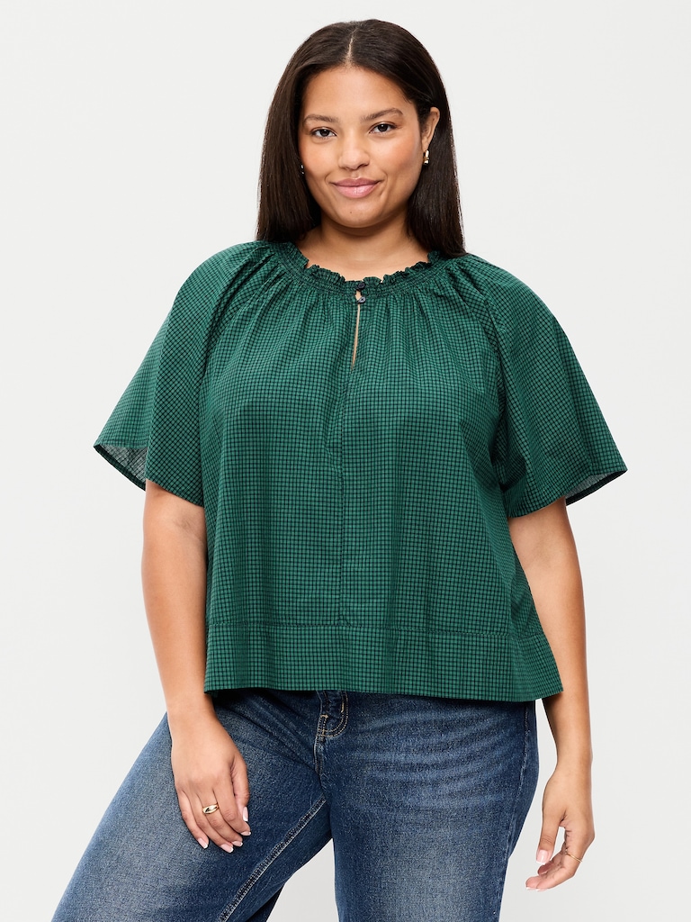 Loose Short-Sleeve Top