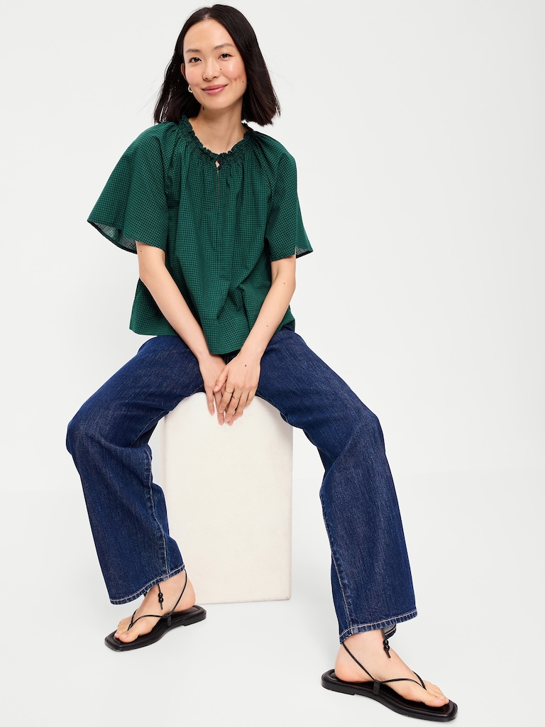 Loose Short-Sleeve Top