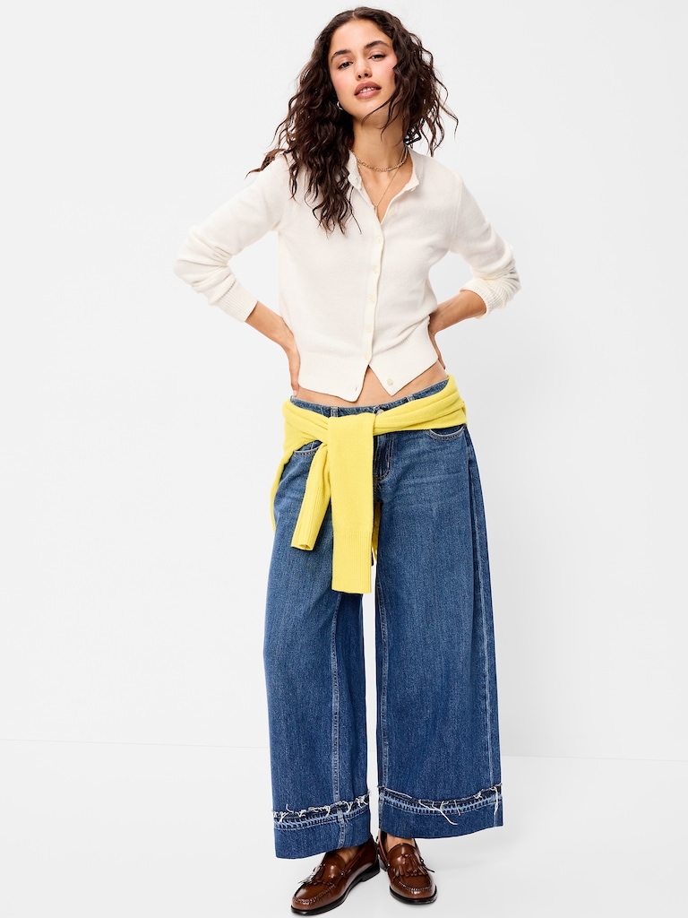 SoSoft Lite Cropped Crew-Neck Cardigan
