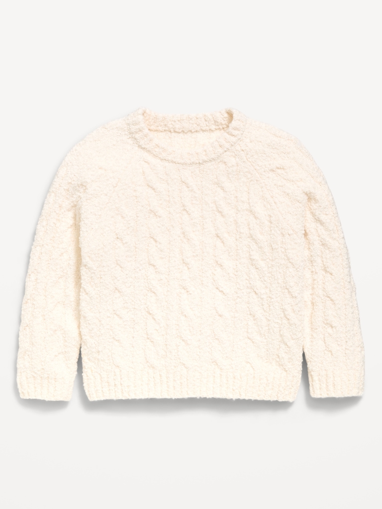 Long-Sleeve Cable-Knit Sweater for Toddler Girls