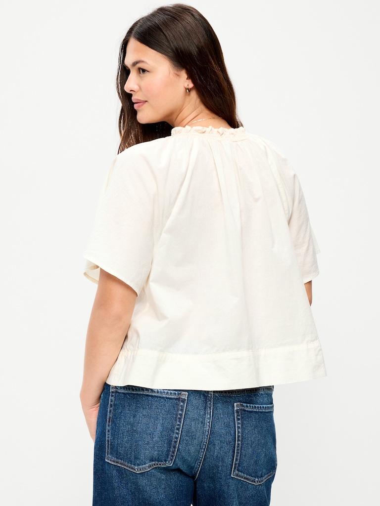 Loose Short-Sleeve Top