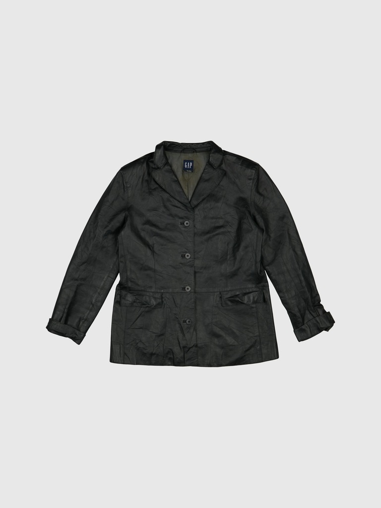 GapVintage Womens 90s Leather Jacket - L