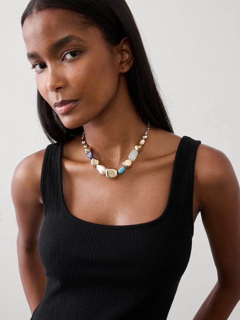 Statement Stone Necklace