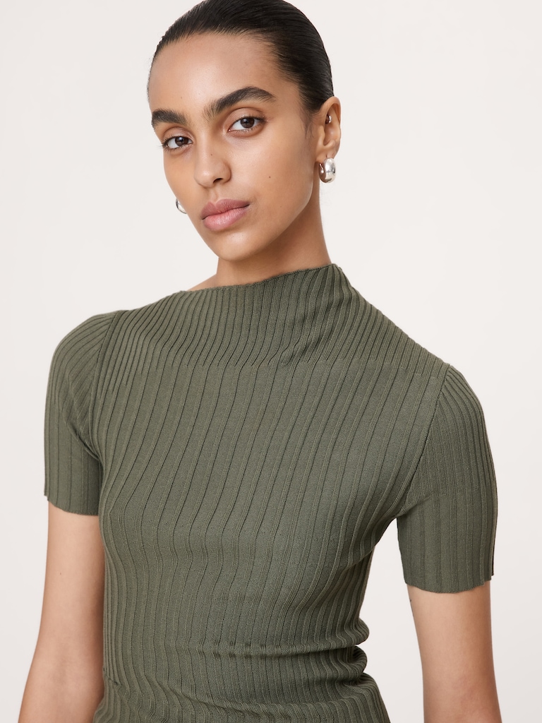 Sculpted Asymmetrical Sweater Tee