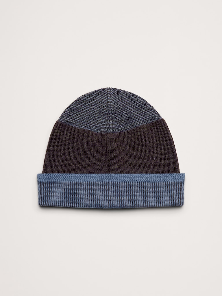 Merino Lightweight Striped Beanie