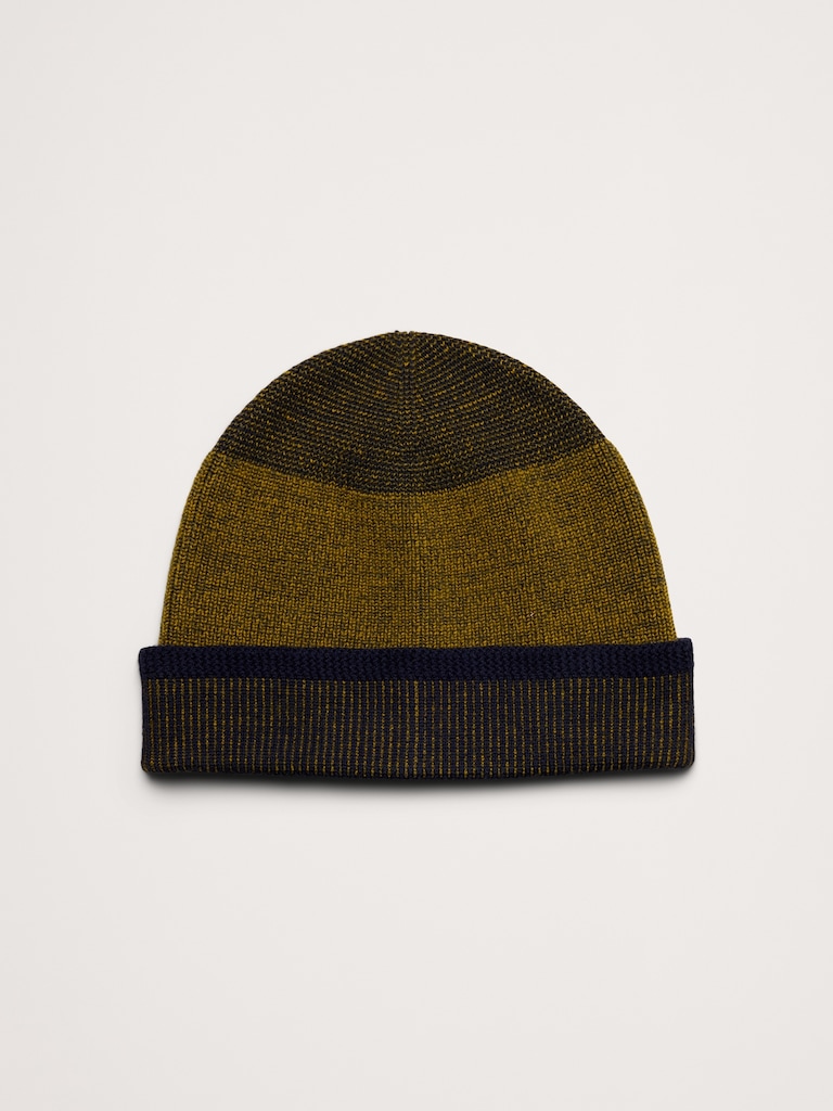 Merino Lightweight Striped Beanie