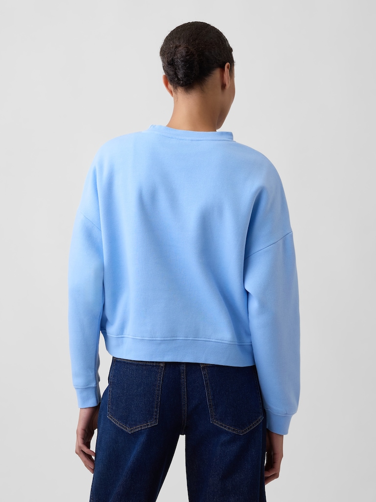 Oversized Wedge Crewneck Sweatshirt