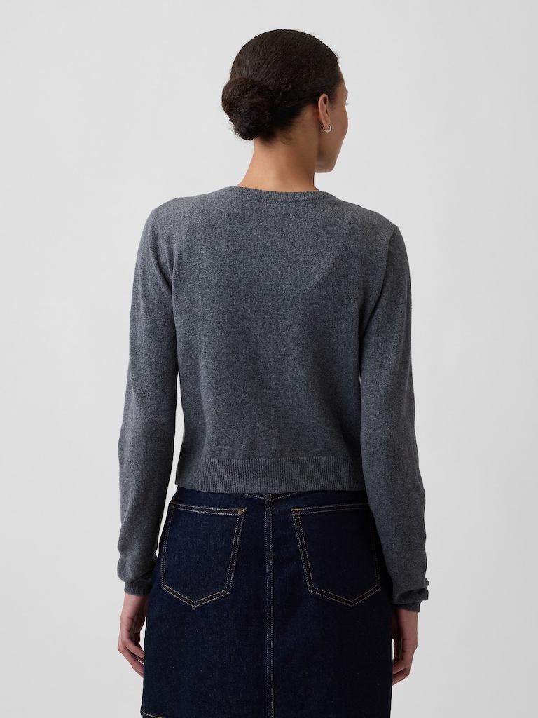 CashSoft Crewneck Cardigan