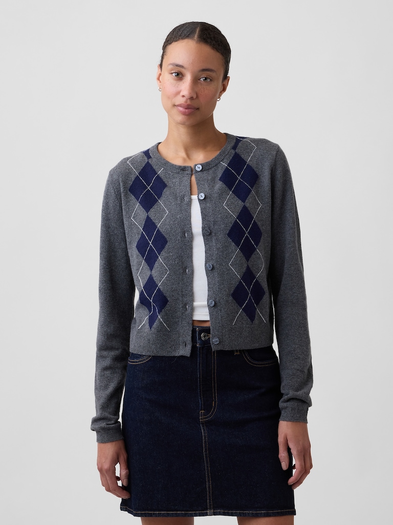 CashSoft Crewneck Cardigan