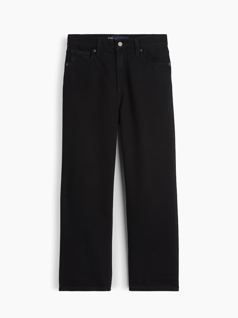 Low Slung SuperSoft Relaxed Straight Crop Jeans