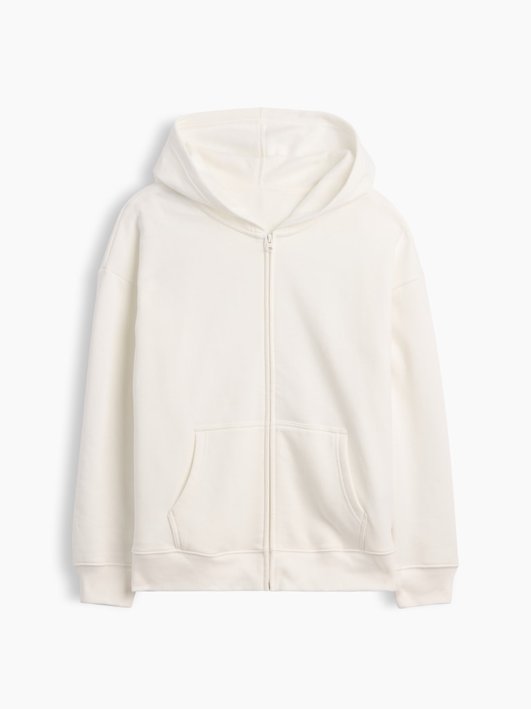 Oversized Fleece Zip Hoodie