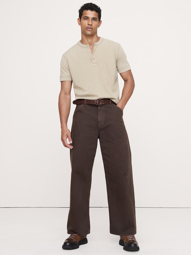 Heritage Cotton Slub Henley T-Shirt