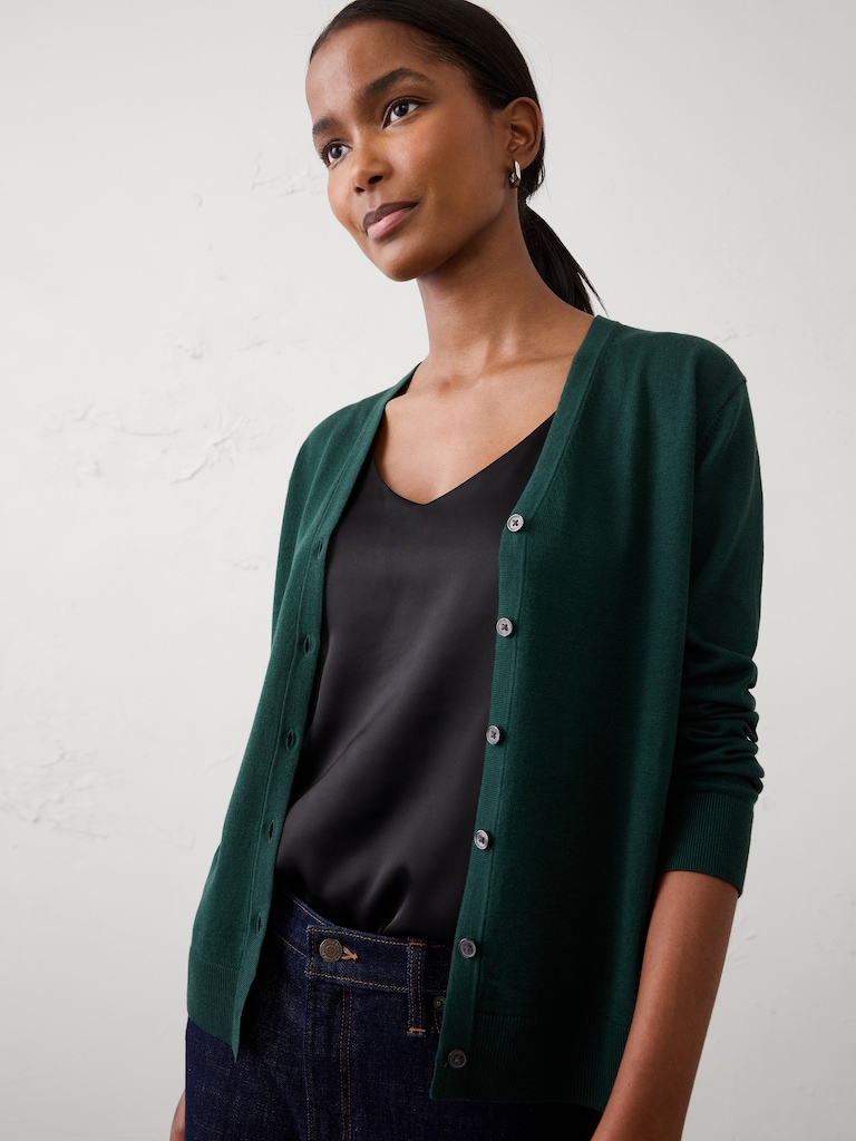 Forever V-Neck Cardigan Sweater