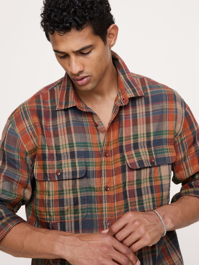 Relaxed-Fit Linen Explorer Shirt