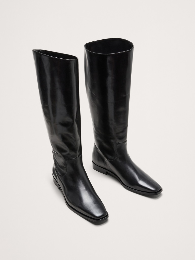 Botte cavalière en cuir italien
