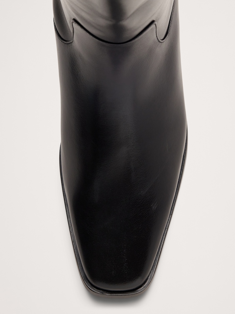 Botte cavalière en cuir italien