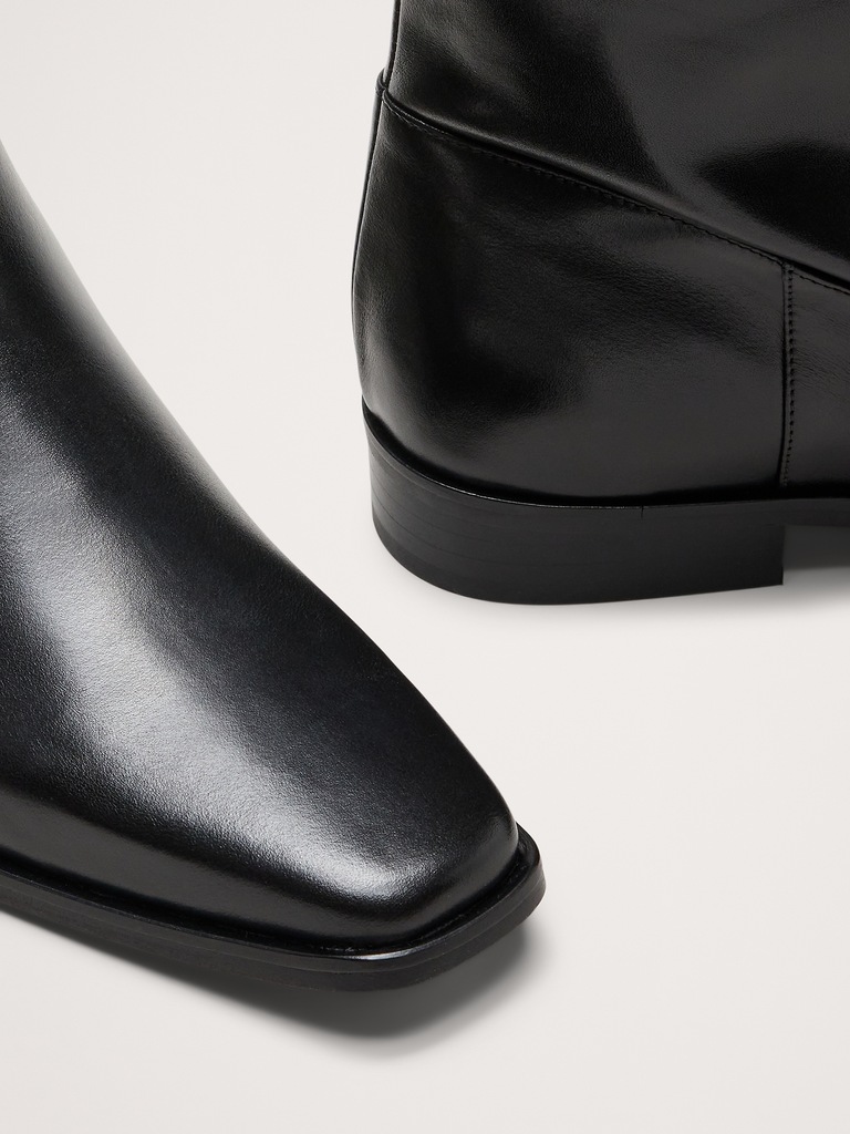 Botte cavalière en cuir italien