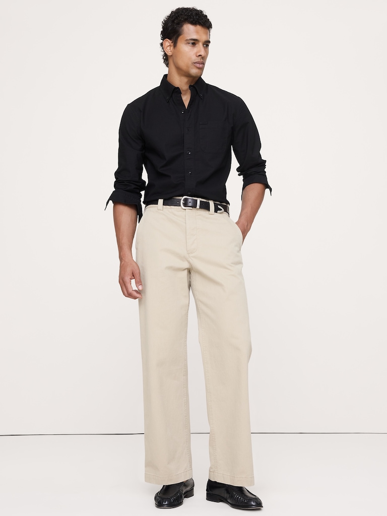 Standard-Fit Cotton Oxford Shirt