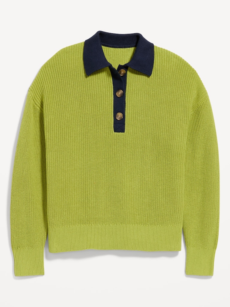 Shaker Polo Sweater