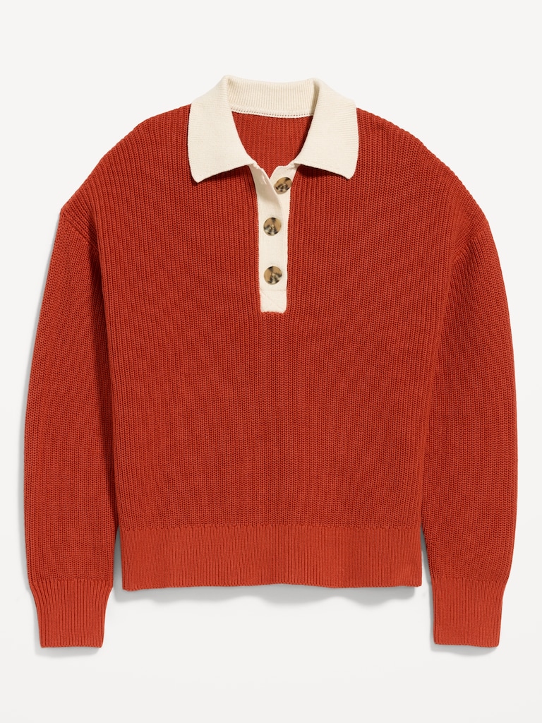 Shaker Polo Sweater