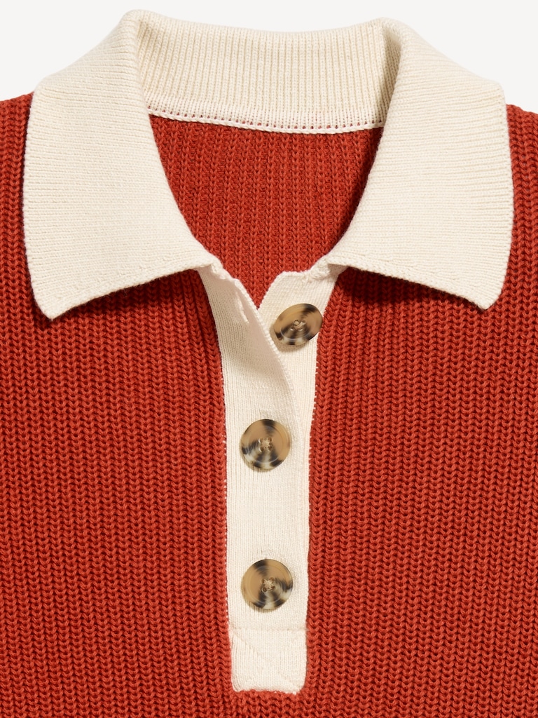 Shaker Polo Sweater
