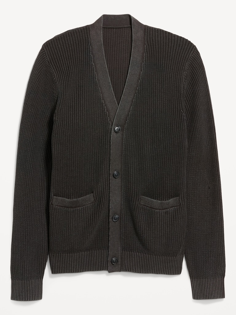 Washed Cardigan Sweater