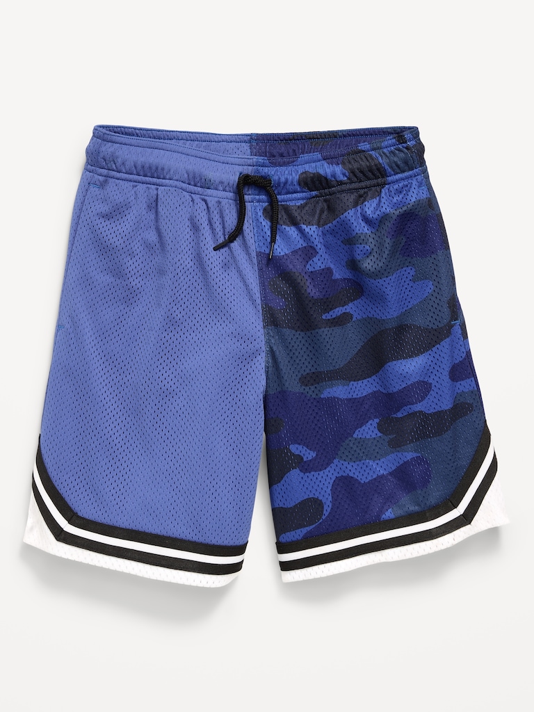 Knee Length Mesh Basketball Shorts for Boys