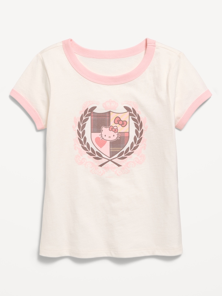 T-shirt à imprimé contrastant Hello Kitty® pour fille