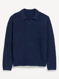 Long-Sleeve Polo Sweater