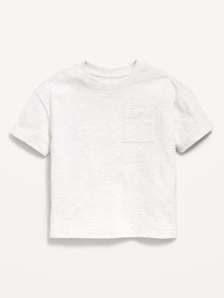 Oversized Short-Sleeve Pocket T-Shirt for Toddler Boys