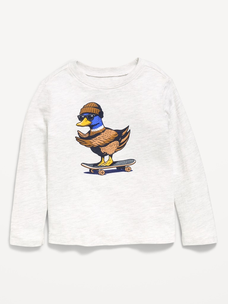 Long-Sleeve Graphic T-Shirt for Toddler Girls