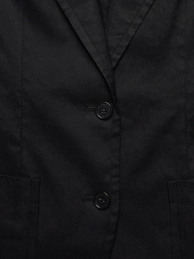 Relaxed Stretch Linen-Viscose Blazer