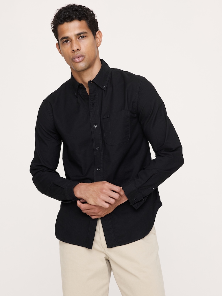 Standard-Fit Cotton Oxford Shirt