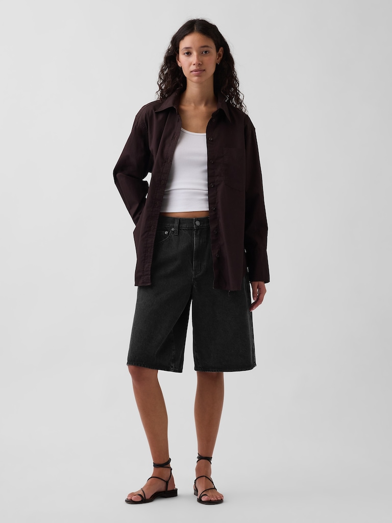 Organic Cotton Poplin Big Shirt