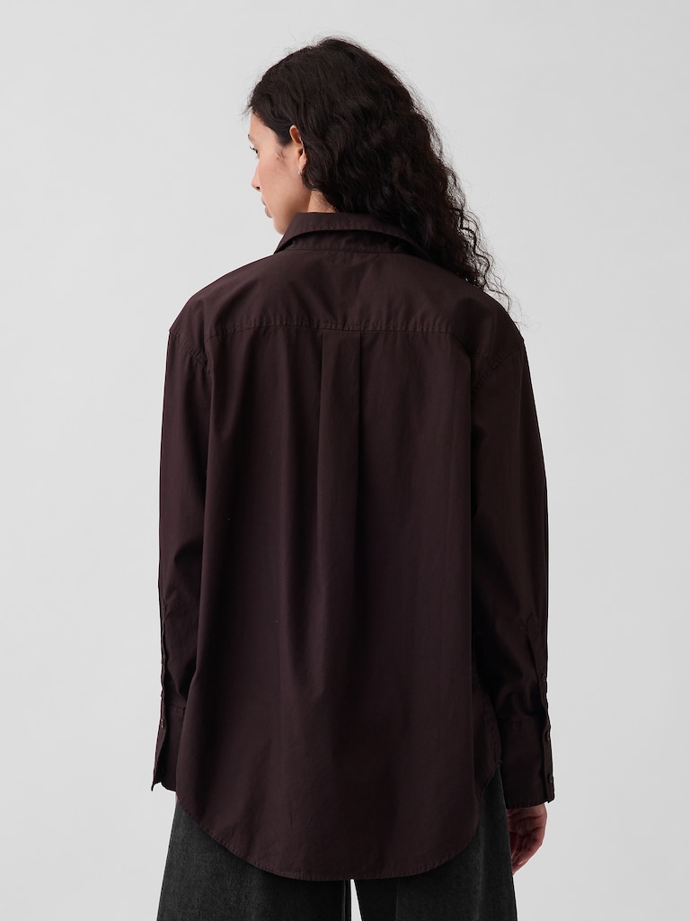 Organic Cotton Poplin Big Shirt