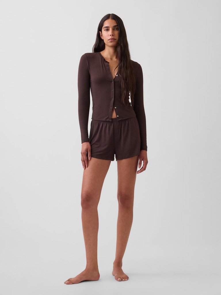 SoftMade Modal Rib PJ Cardigan