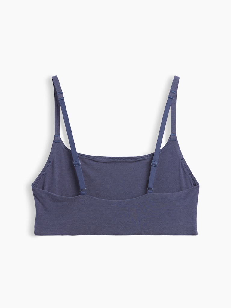Softest Organic Stretch Cotton Scoop Bralette
